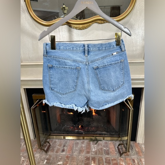KanCan Tamra High Rise Denim Shorts – Y2K Rigid Cutoff Festival Grunge 9/28 - Picture 5 of 8